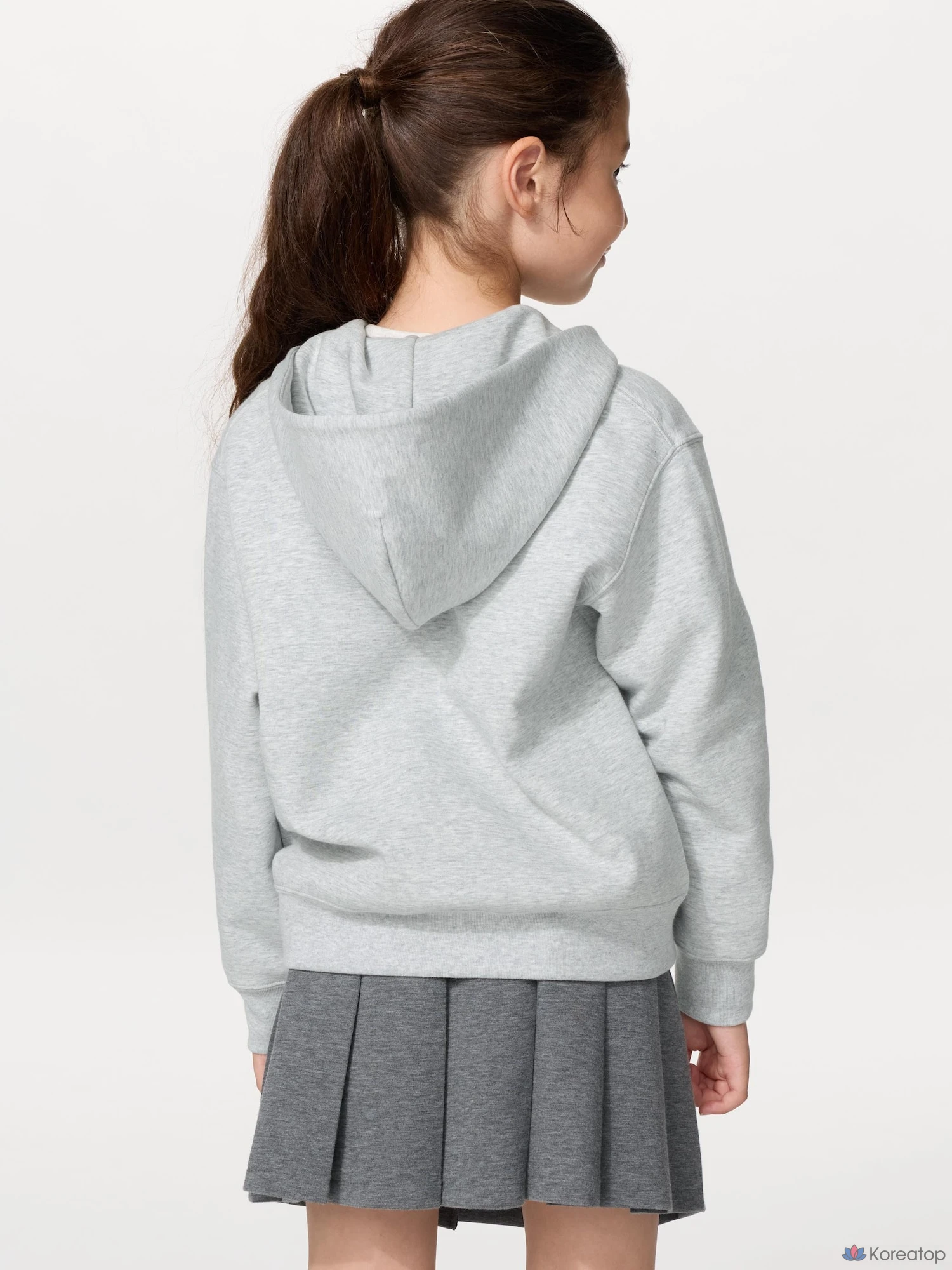 Парка детская Uniqlo Dry Sweat Full-Zip Parka, однотонная
