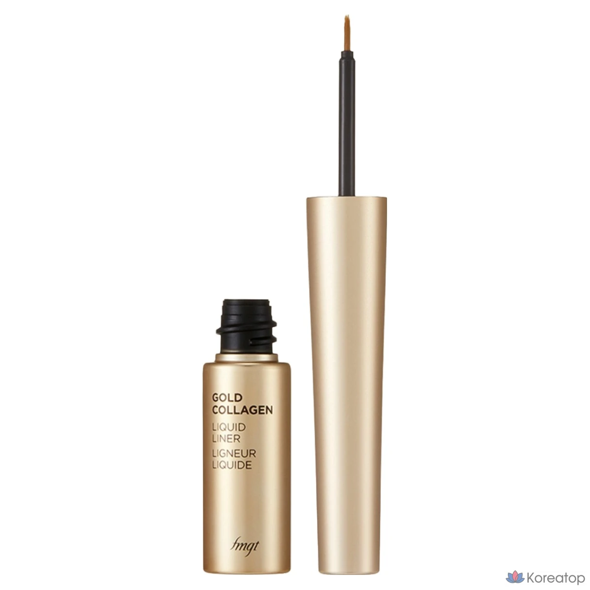 Подводка для глаз FMGT Gold Collagen Liquid Eyeliner, оттенок 01 Black, 5.5 г, 1 шт.