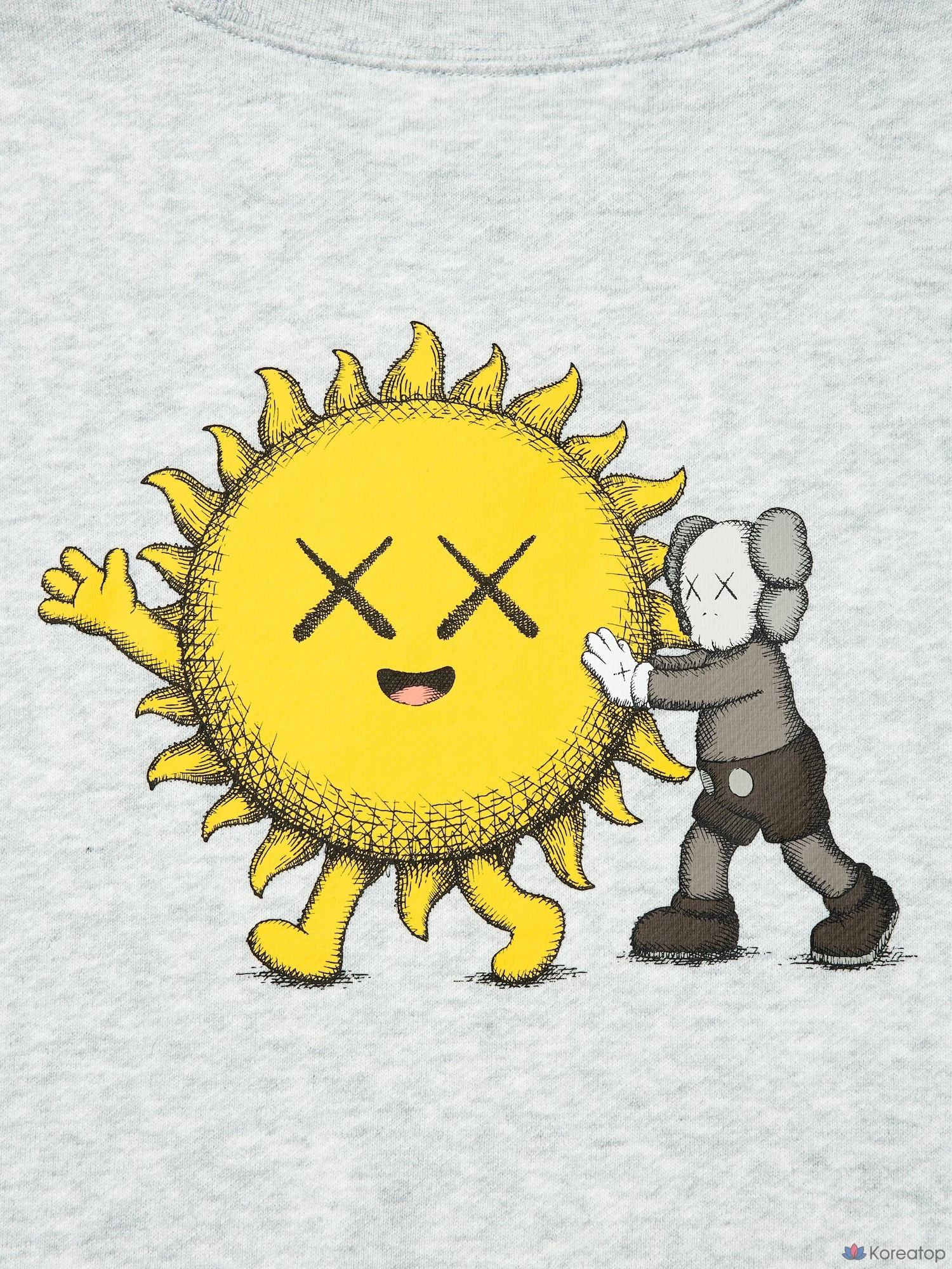 Свитшот детский Uniqlo KAWS UNIVERSE, черный