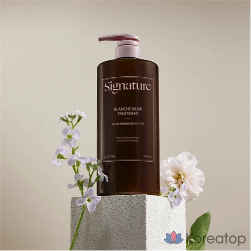 Кондиционер-маска для волос Elastine Signature Extreme Damage Hair Pack Treatment, аромат Blanche Musk, 1 л, 1 шт.