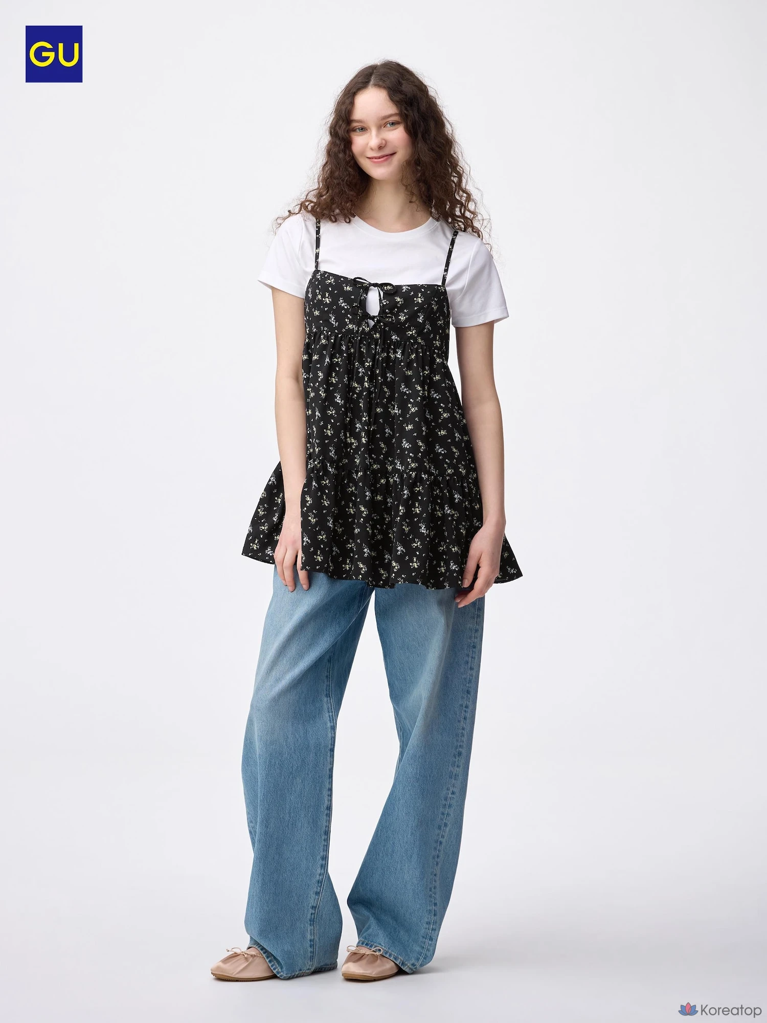 Камисоль-туника Uniqlo Flower Print