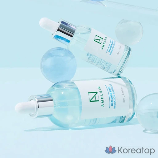 Ампульная сыворотка AMPLE:N Hyaluron Shot Moisture Ampoule, 100 мл, 1 шт., фото 8