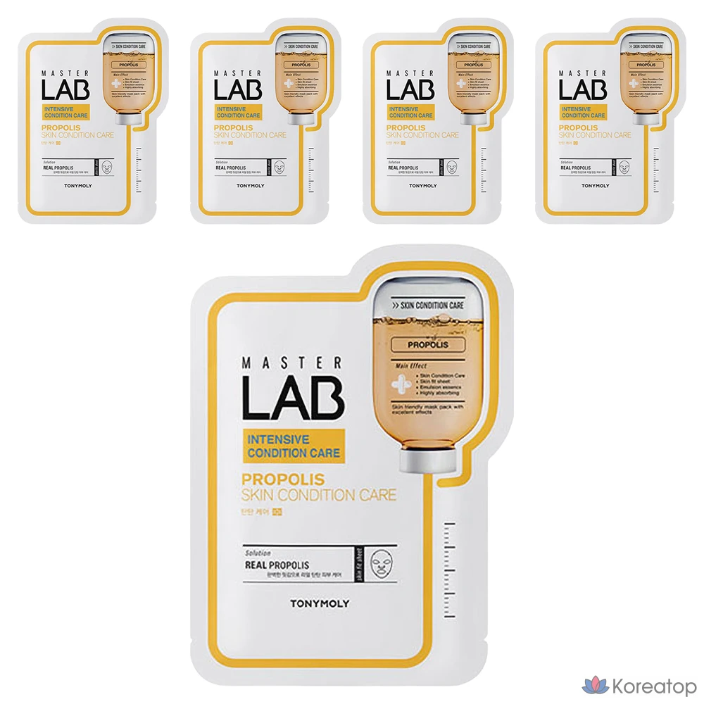 Тканевая маска для лица Tony Moly Master Lab Propolis Mask Sheet, 5 шт.
