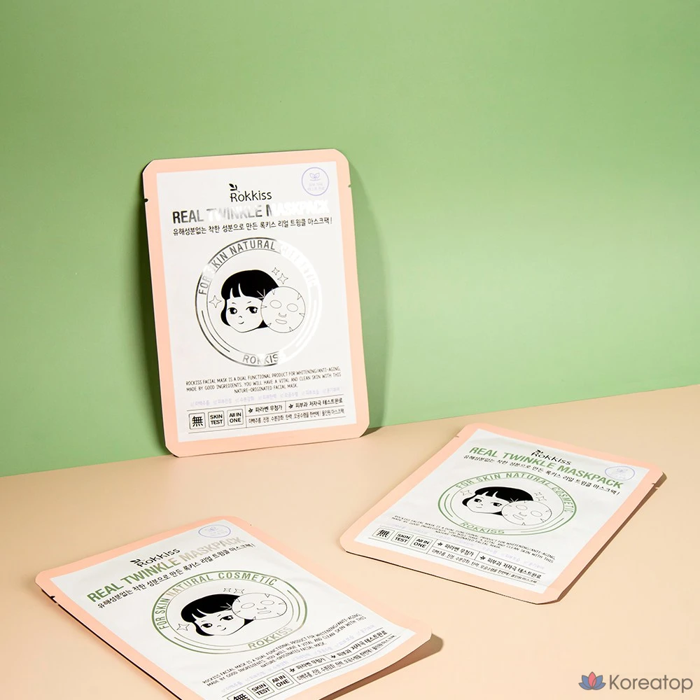 Тканевая маска для лица Rokkiss Real Twinkle Mask, 10 шт.