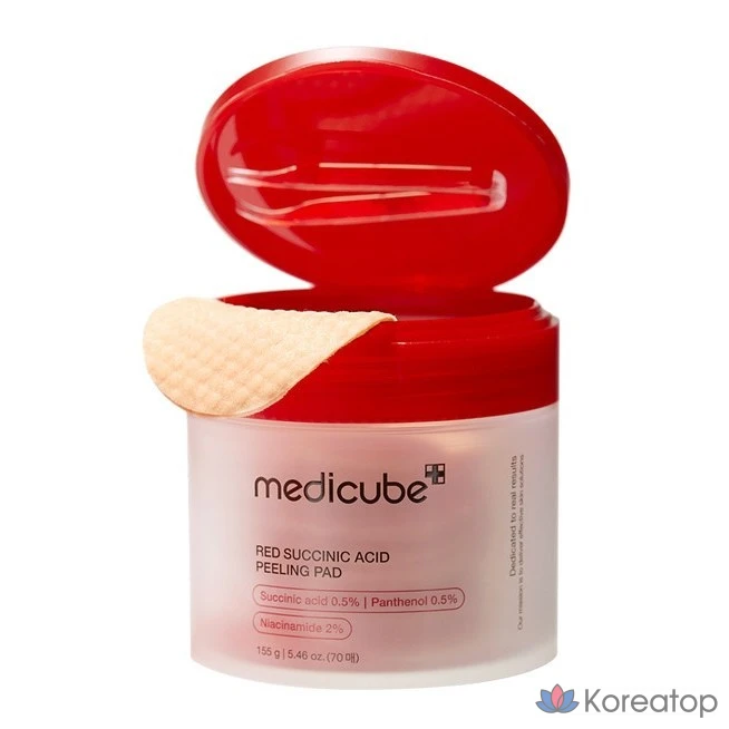Пилинг-пэды Medicube Red Succinic Acid Peeling Pad 2024, 70 шт.