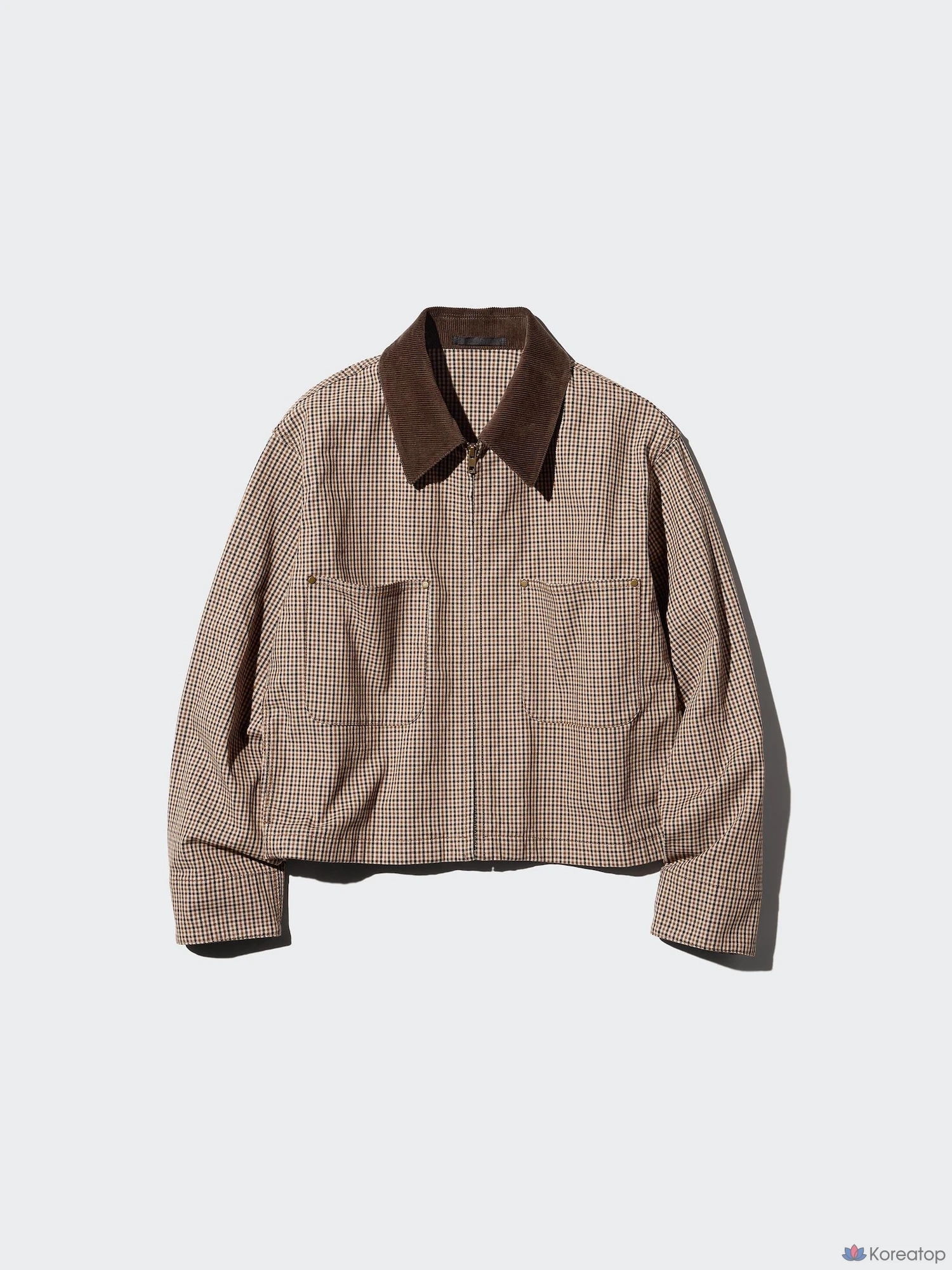 Куртка на молнии Uniqlo Zip-Up Short Jacket, узорчатая
