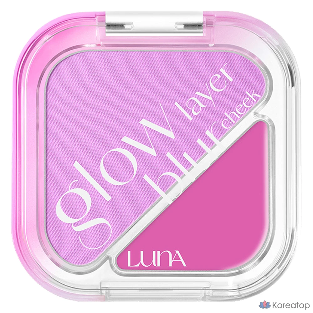 Блеск для щёк Luna Glow Layer Blur Cheek Blusher, оттенок 07 Chunky Purple, 1 шт.