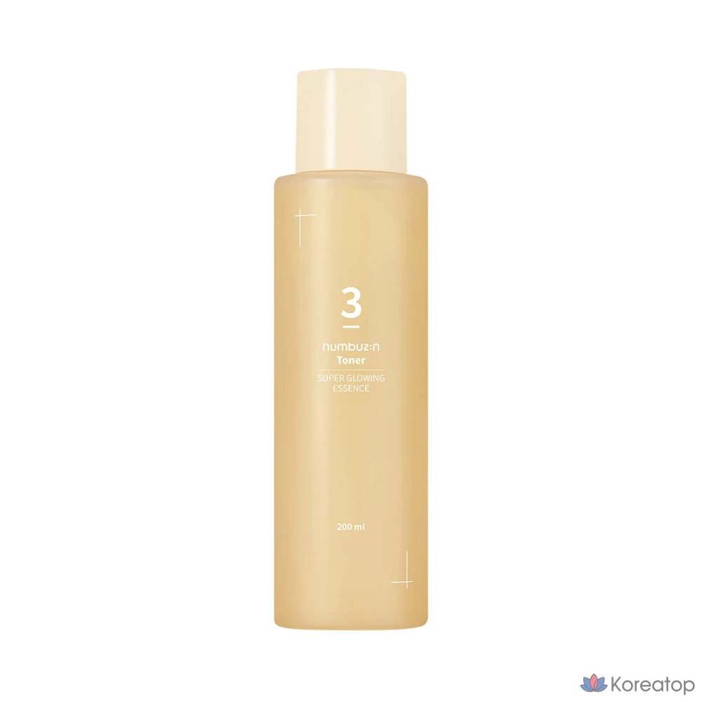 Тонер Numbuzin No.3 Glowing Essence Toner, 200 мл + 200 мл, 1 шт.