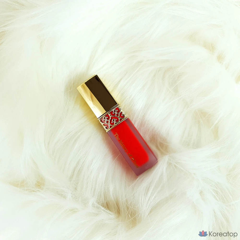 Тинт для губ THE HISTORY OF WHOO Gongjinhyang Mi Velvet Liquid Lip Rouge, оттенок 45 Royal Red, 6 г, 1 шт.