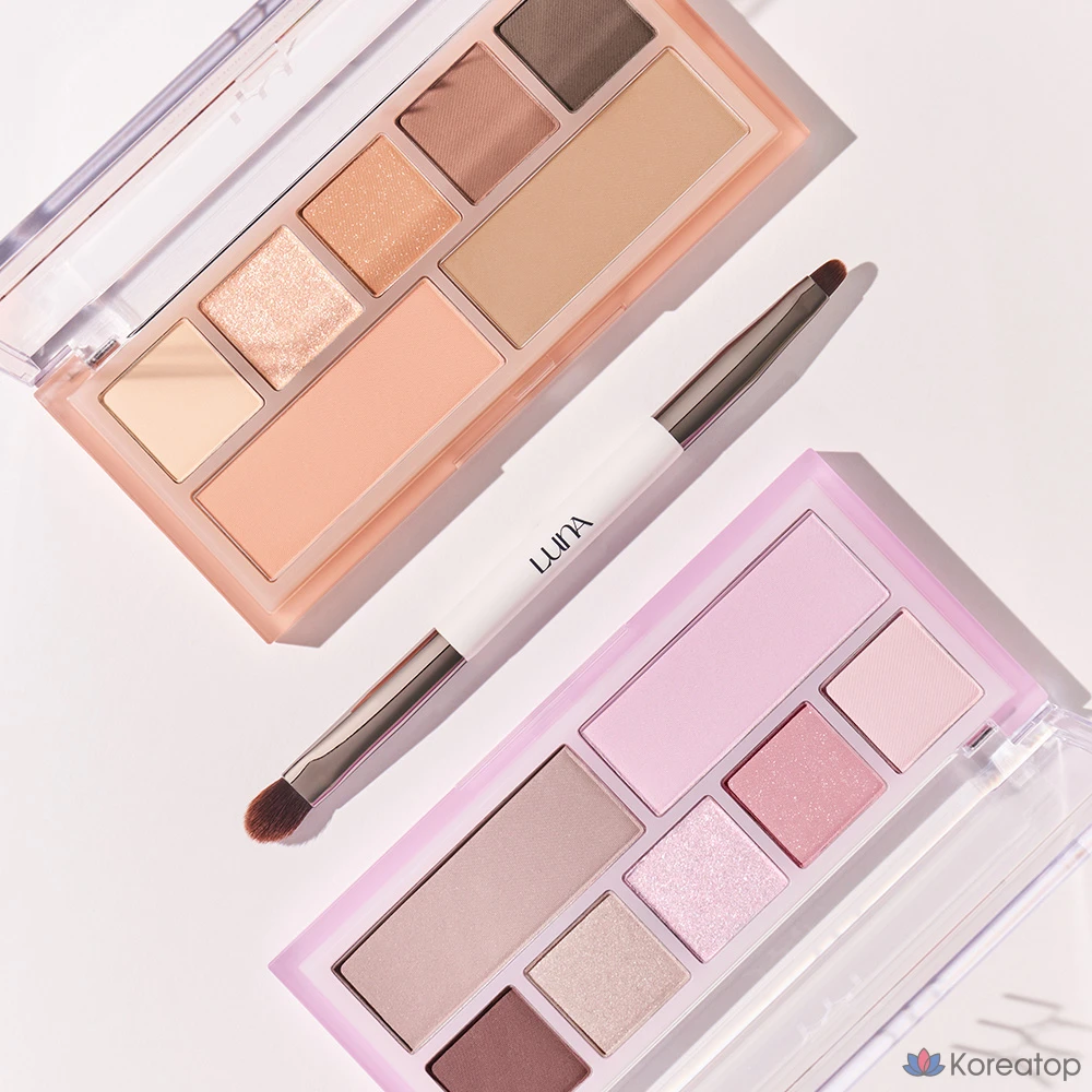 Тени для век Luna Blending Eye Shadow Dual Brush, смешанный оттенок, 1 шт.