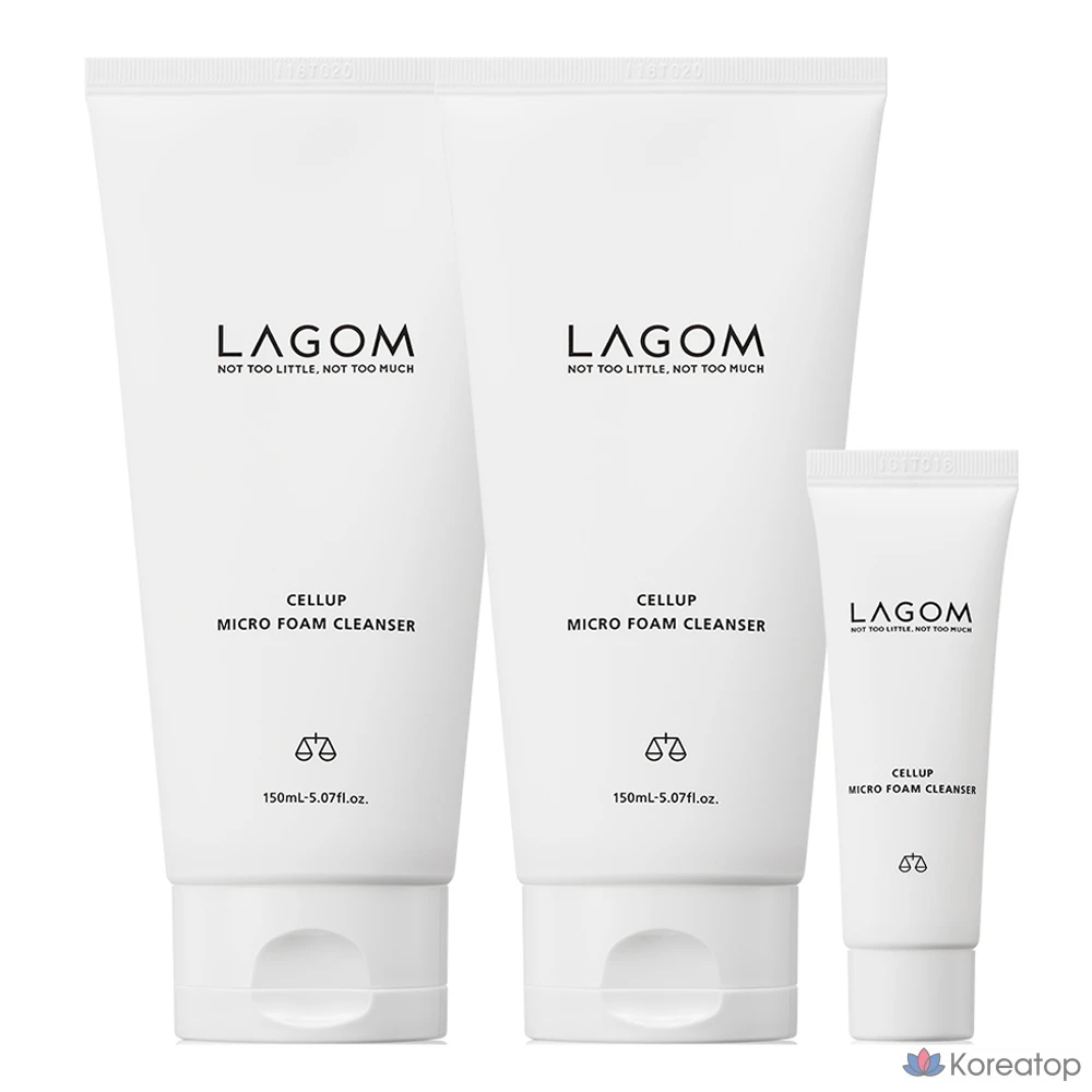 Пенка для умывания LAGOM Cellup Micro Foam Cleanser, 150 мл + 30 мл, 1 шт.