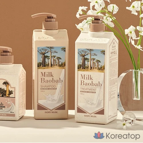 Шампунь Milk Baobab, аромат Ivory Musk, 1 л, 1 шт.