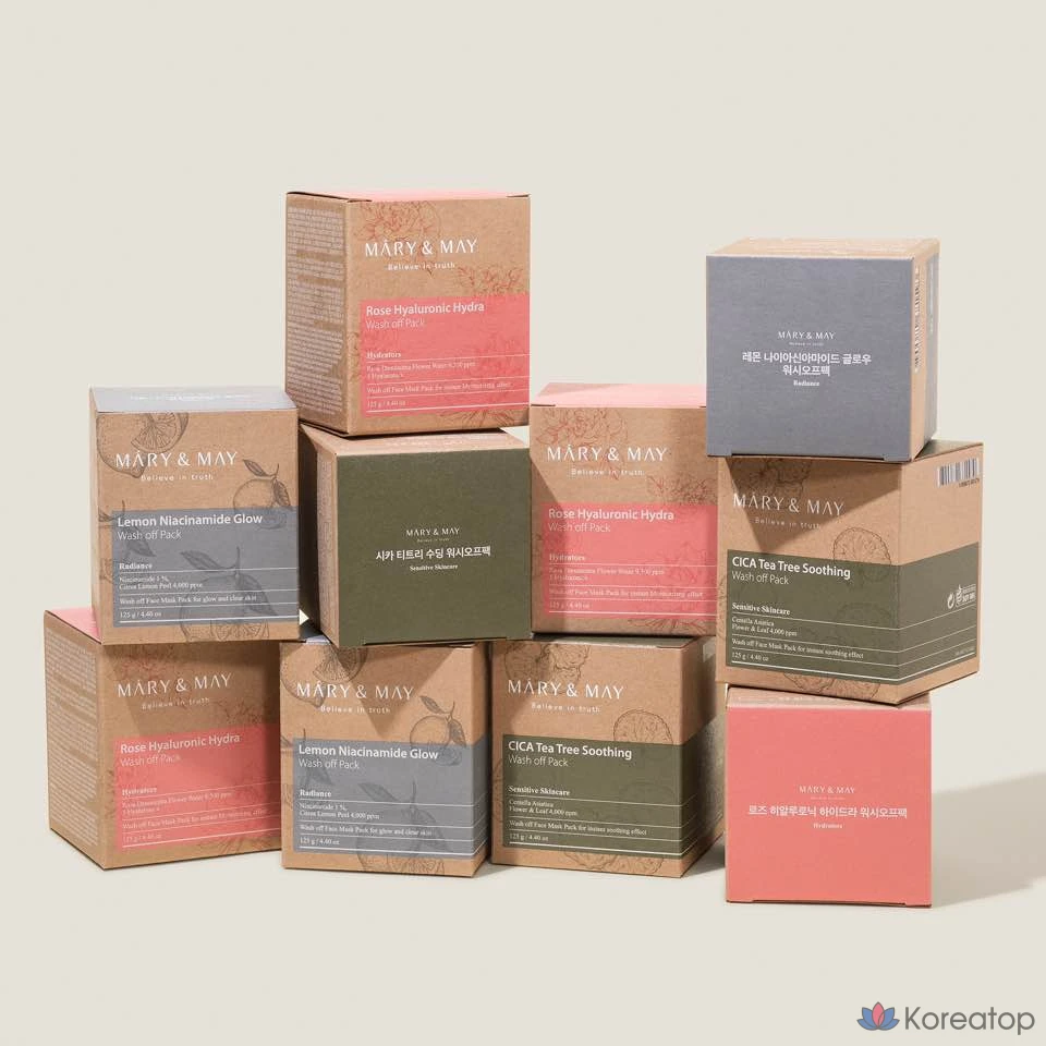 Пилинг Mary&amp;May Cica Tea Tree Soothing Wash-off Pack, 125 г, 1 шт.