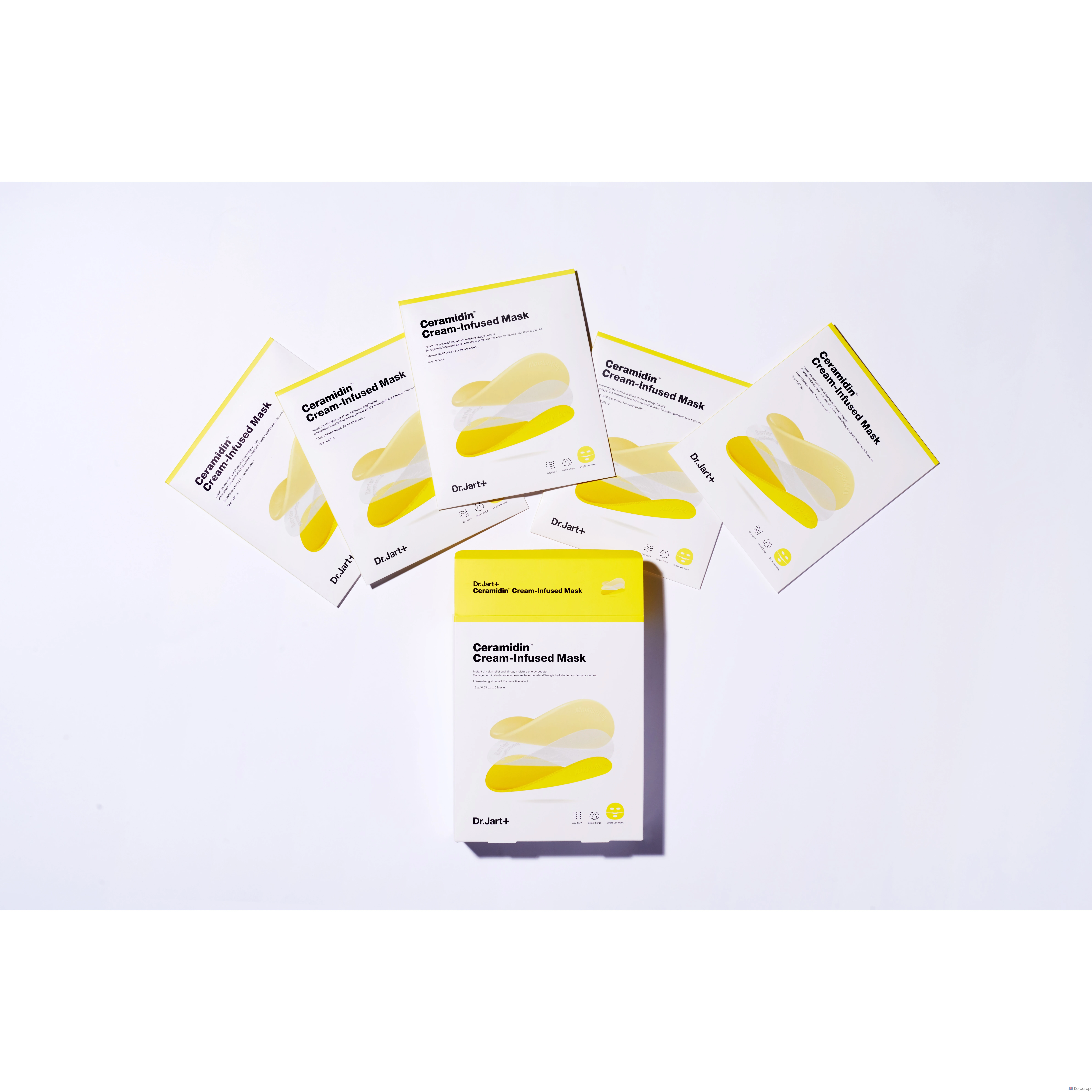 Тканевая маска для лица Dr. Jart+ Ceramidin Cream Infused Mask, 18 г, 5 шт., фото 3