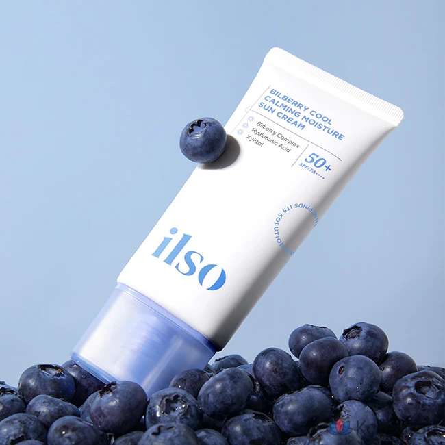 Солнцезащитный крем Ilso Bilberry Cool Calming Moisture Sun Cream SPF 50+ PA++++, 50 мл, 1 шт.