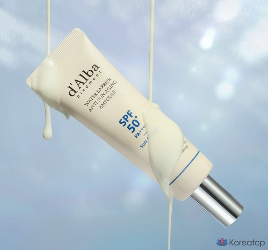 Набор для ухода d'Alba Water Barrier Anti Sun Aging Ampoule 50ml x 2p + Serum Cleanser 3ml x 3p Set, 1 шт.
