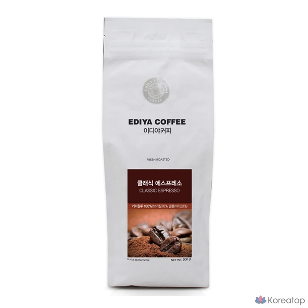 Кофе в зернах EDIYA Classic Espresso, 500 г, 1 шт.