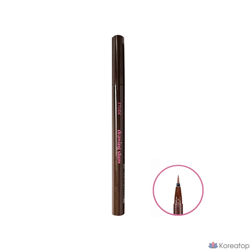 Айлайнер-кисть Etude House Drawing Show Easygraphy Brush Liner, оттенок 2 Brown, 1 г, 1 шт.