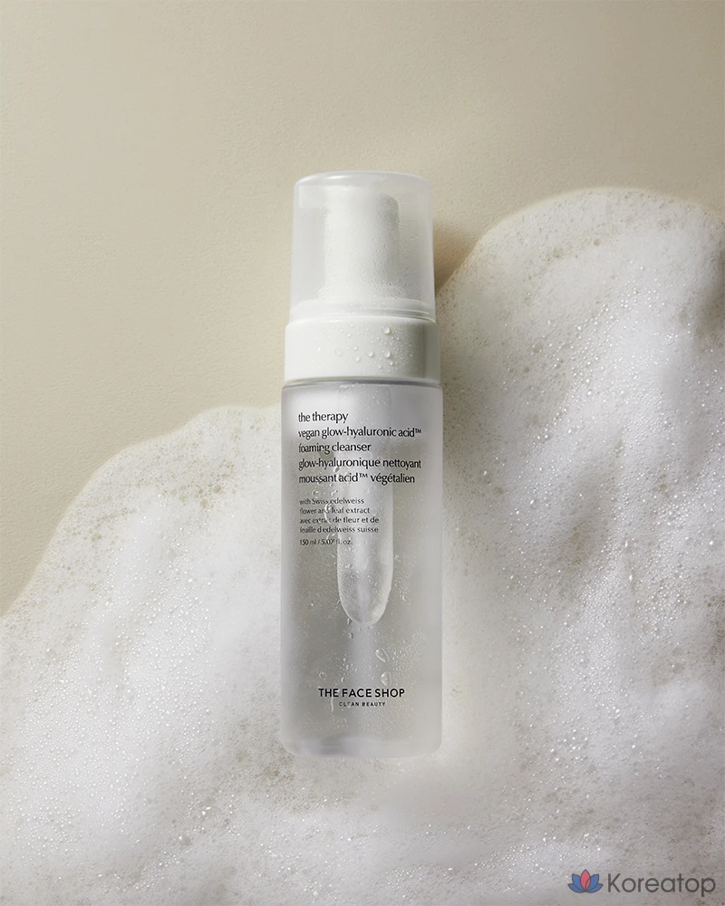 Пенка для умывания The Face Shop The Therapy Glow Hyaluronic Acid Bubble Foam Cleanser, 150 мл, 1 шт.
