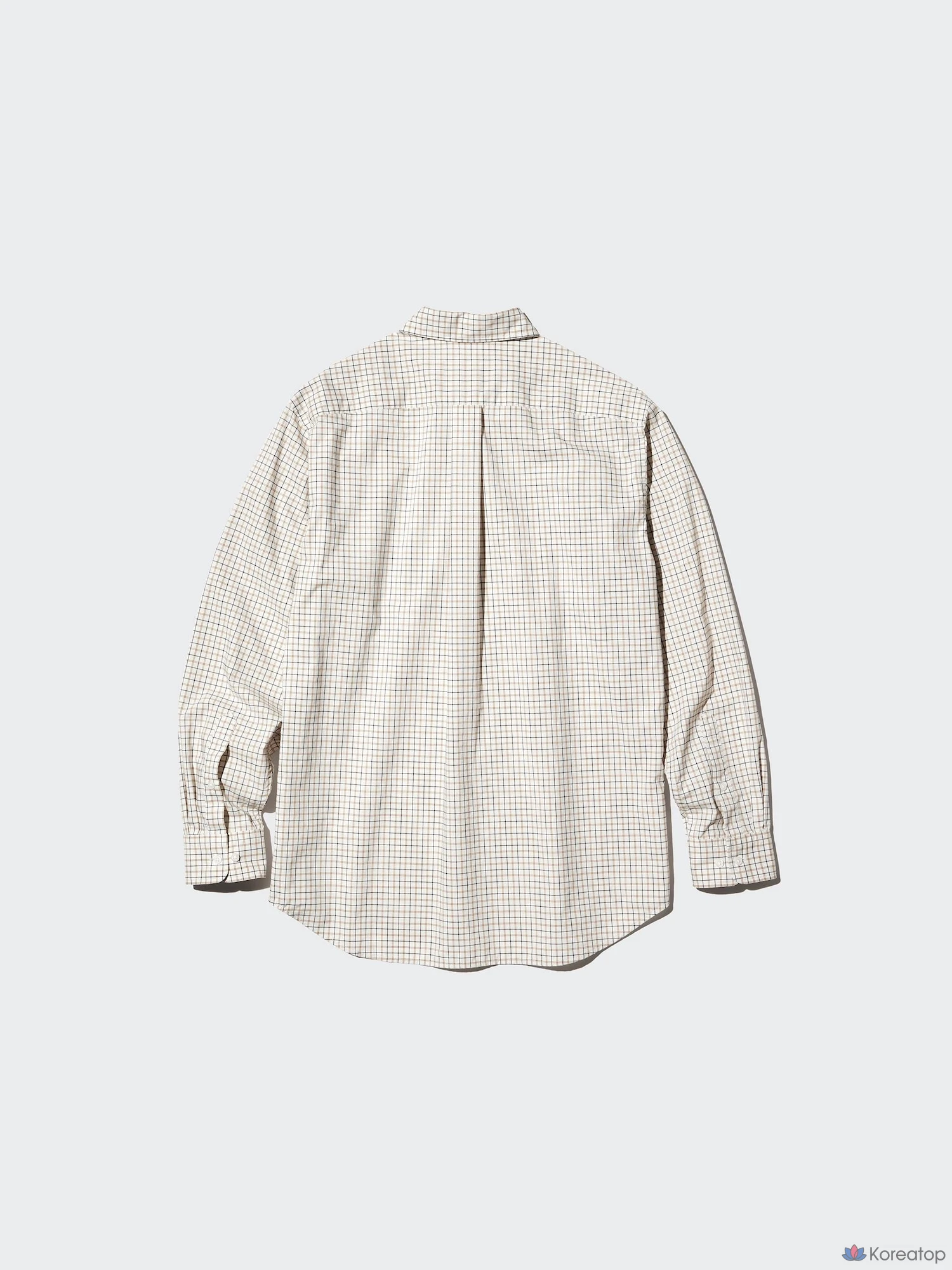 Рубашка Uniqlo Broadcloth Shirt Button-Down Collar Check B
