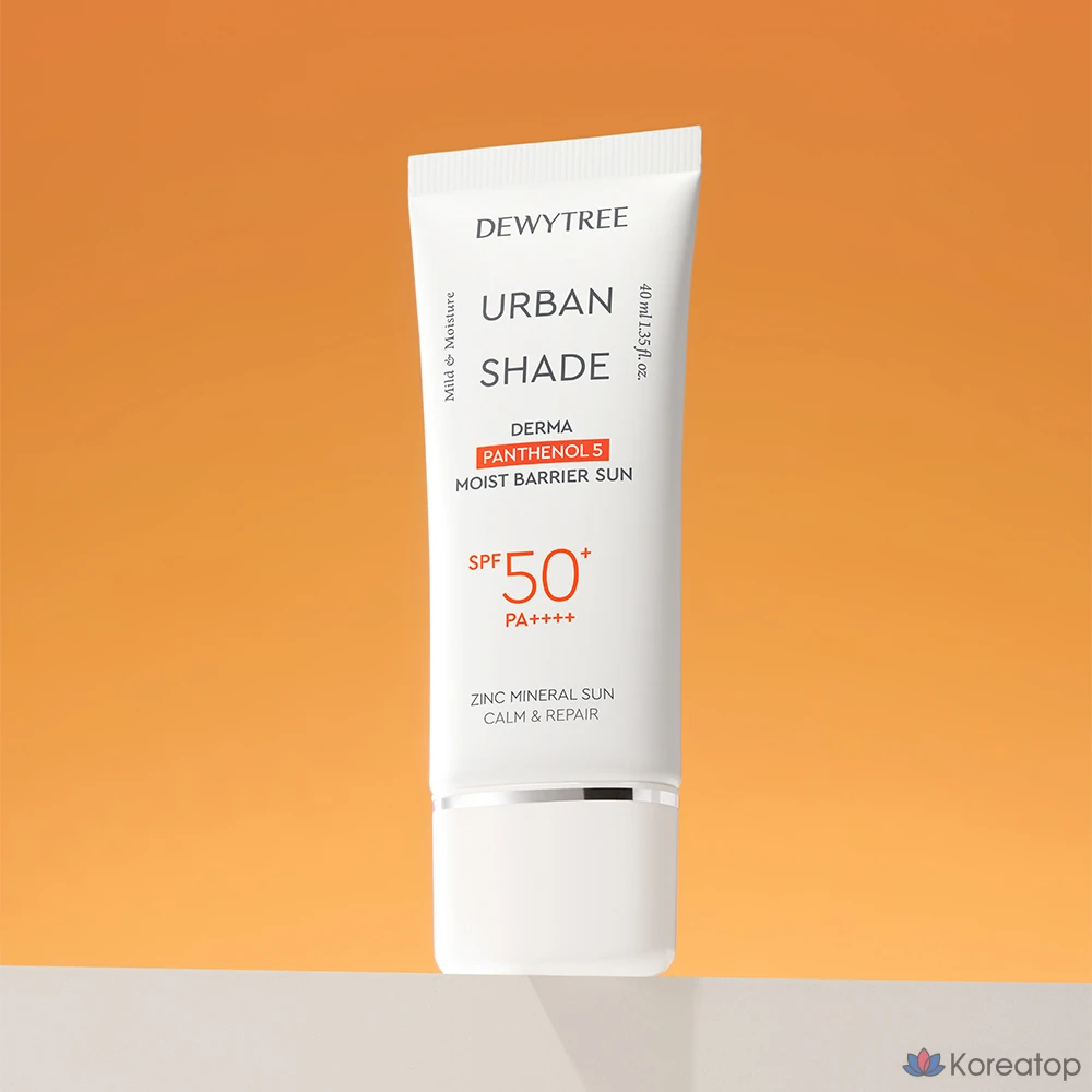 Солнцезащитный крем Dewytree Urban Shade Derma Panthenol 5 Moisture Barrier Sun Cream SPF50+ PA++++, 40 мл, 1 шт.