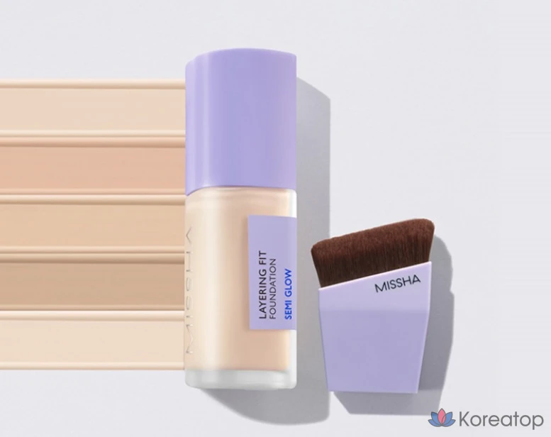 Кисть для лица Missha Layering Fit Face Brush, оттенок Purple, 1 шт.