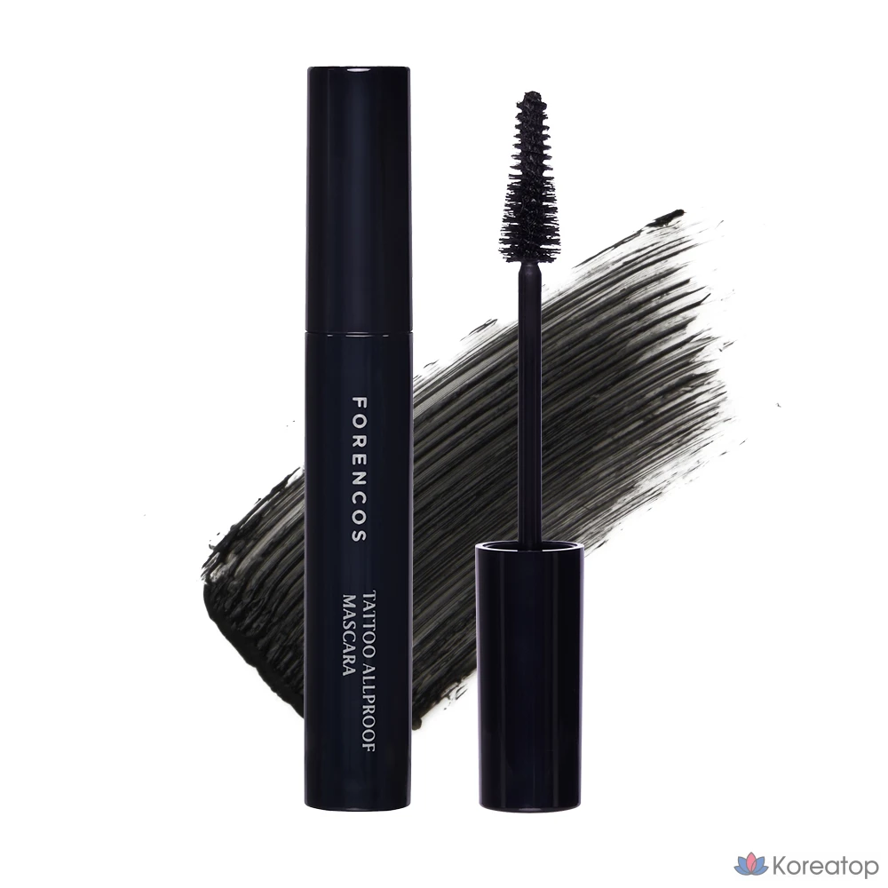 Тушь для ресниц Forencos Tattoo Allproof Mascara, оттенок 01 Real Black, 8 г, 1 шт.