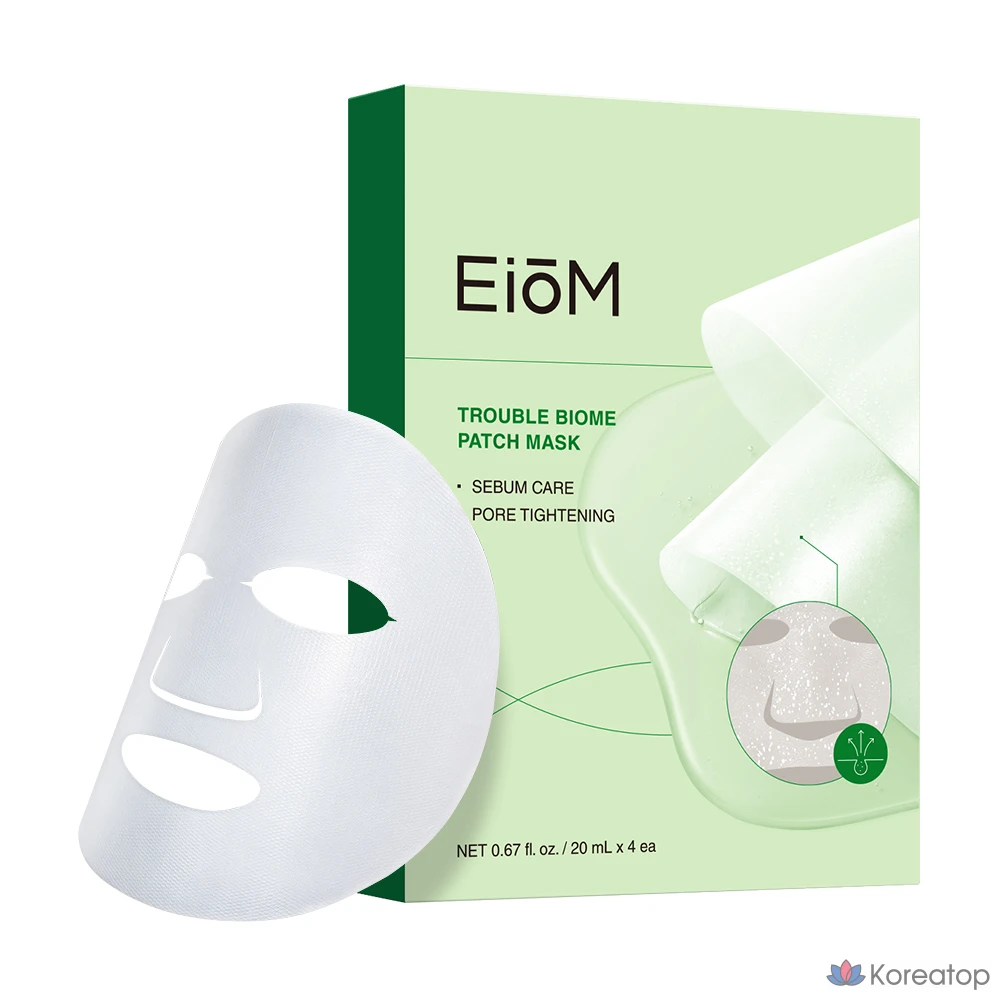 Тканевая маска для лица EIOM Trouble Biome Patch Mask, 4 шт.