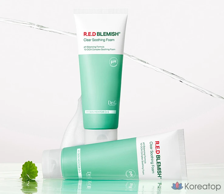 Очищающая пенка Dr. G Low pH Red Blemish Clear Soothing Foam, 200 мл, 1 шт.