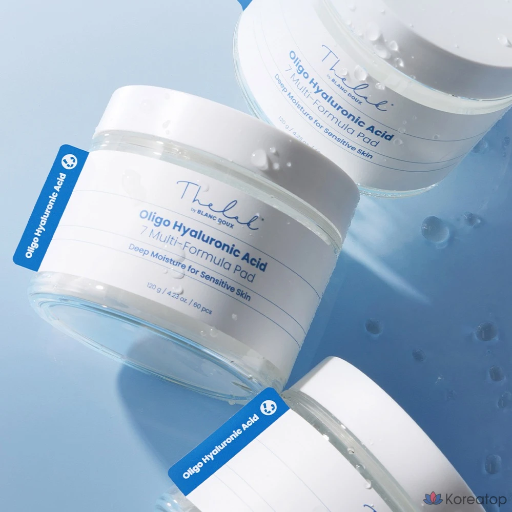 Пэды для лица THE LAB by blanc doux Oligo Hyaluronic Acid 7 Multi Formula, 120 г, 60 шт.