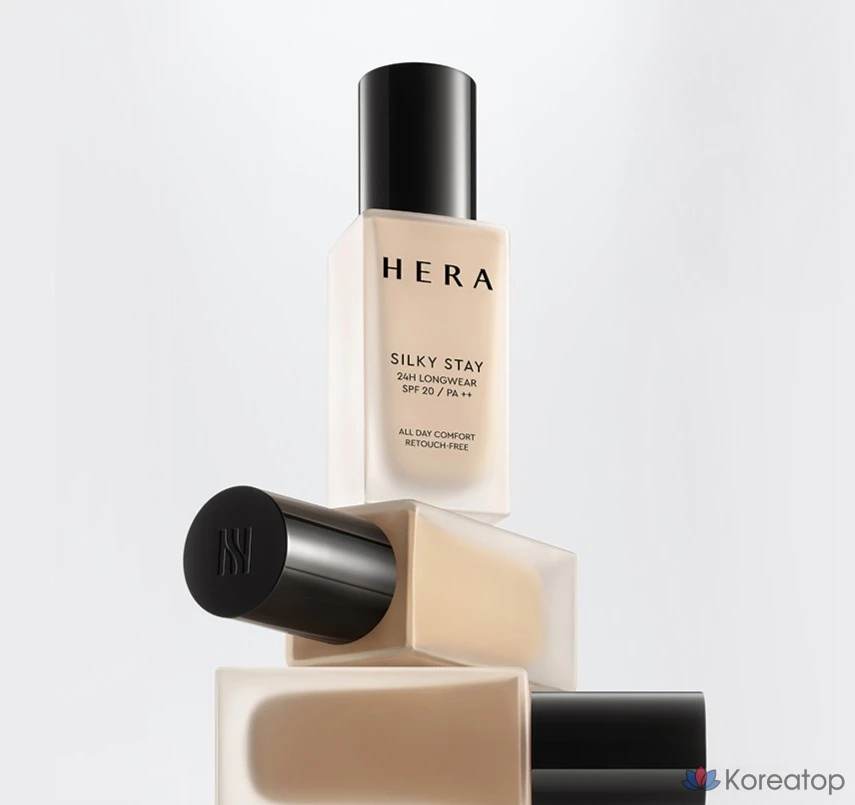 Тональный крем Hera Silky Stay 24H Longwear Foundation SPF20 PA++, оттенок 17N1 Ivory, 30 г, 1 шт.