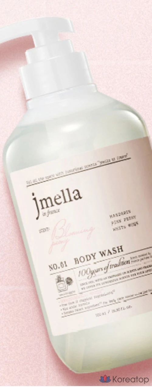 Гель для душа Jmella In France Blooming Peony Body Wash Lovely Floral, 1 л, 1 шт., фото 5