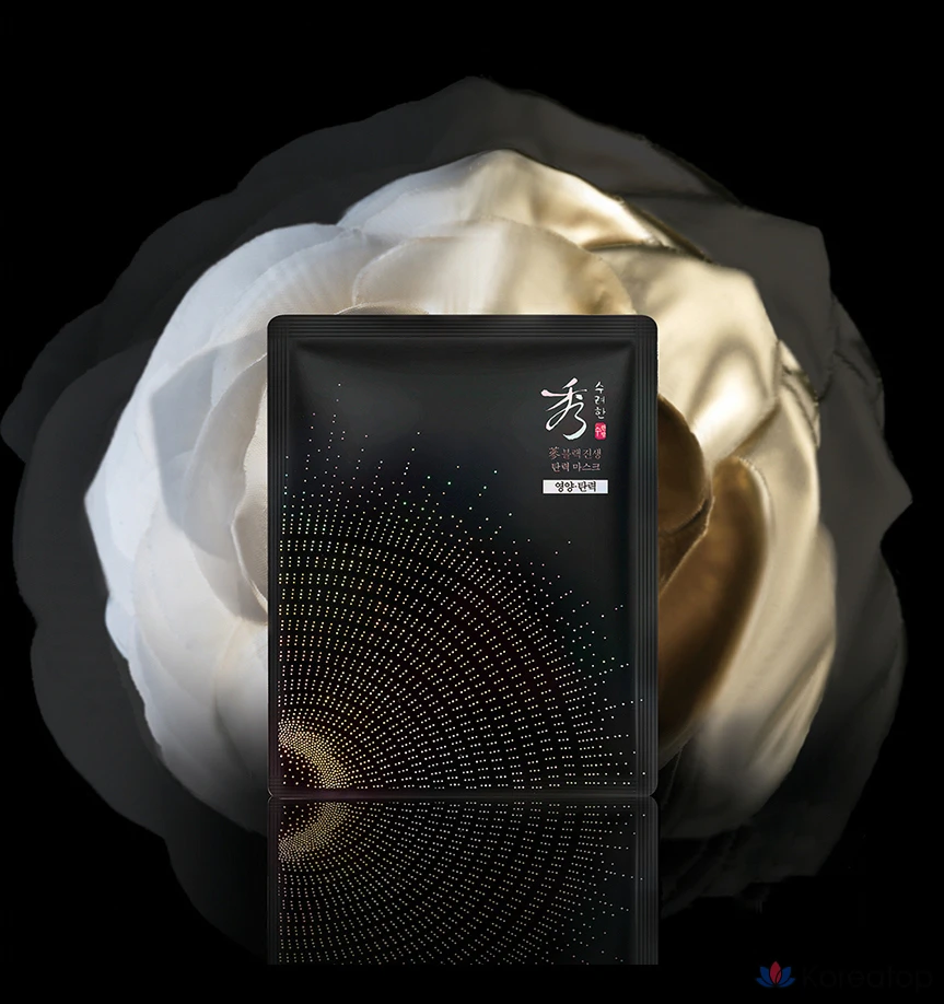 Тканевая маска для лица Sooryehan Black Ginseng Firming Mask, 33 мл, 1 шт.