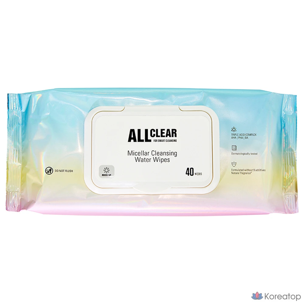 Тканевая маска для лица The Face Shop All Clear Micellar Cleansing Water Tissue, 40 шт.