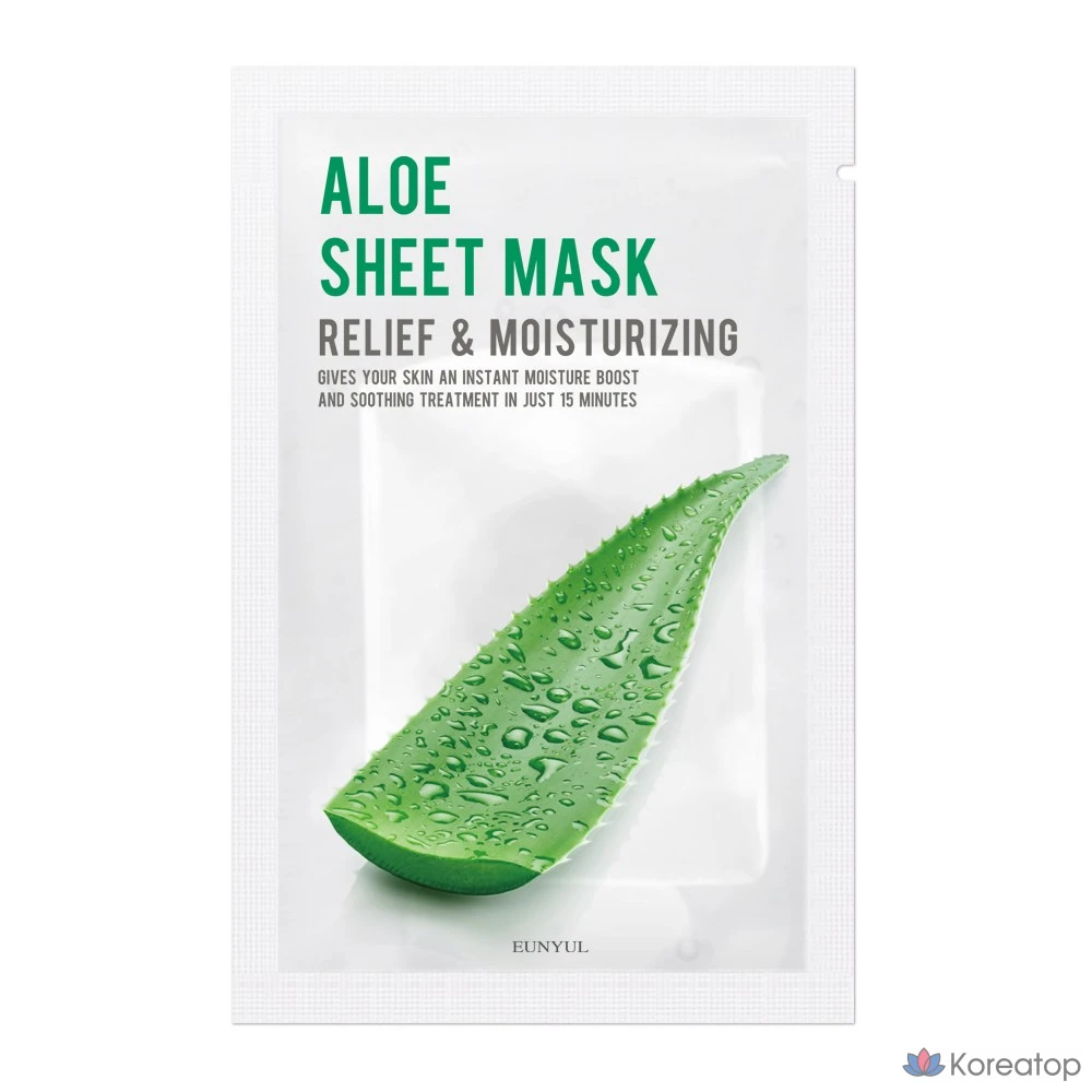 Тканевая маска для лица Eunyul Purity Aloe Mask, 10 шт.
