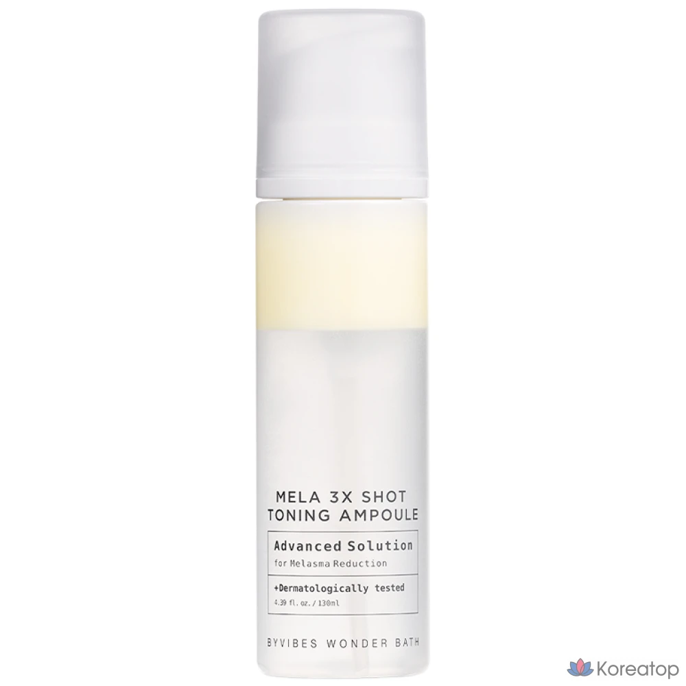 Ампульная сыворотка Wonder Bath Mela 3X Shot Toning Ampoule, 130 мл, 1 шт.