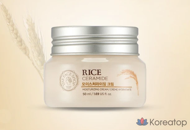 Увлажняющий крем The Face Shop Rice & Ceramide Moisturizing Cream, 50 мл, 1 шт.