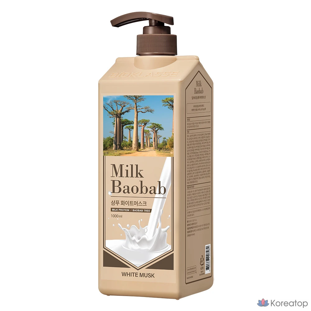 Шампунь Milk Baobab, аромат White Musk, 1 л, 1 шт.