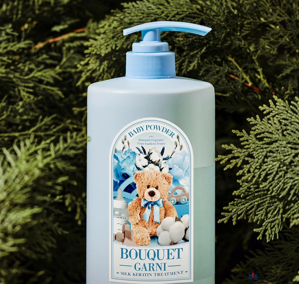 Кондиционер-тритмент Bouquet Garni Silk Keratin Treatment Baby Powder, 1 л, 1 шт.
