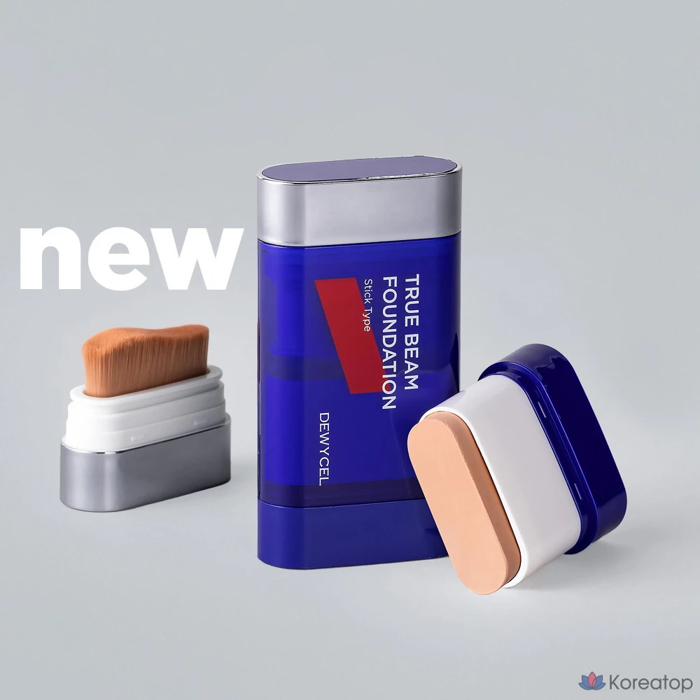Тональный стик-основа DEWYCEL Homme True Beam Stick & Brush Foundation SPF50+ PA++++, 12 мл, 1 шт.