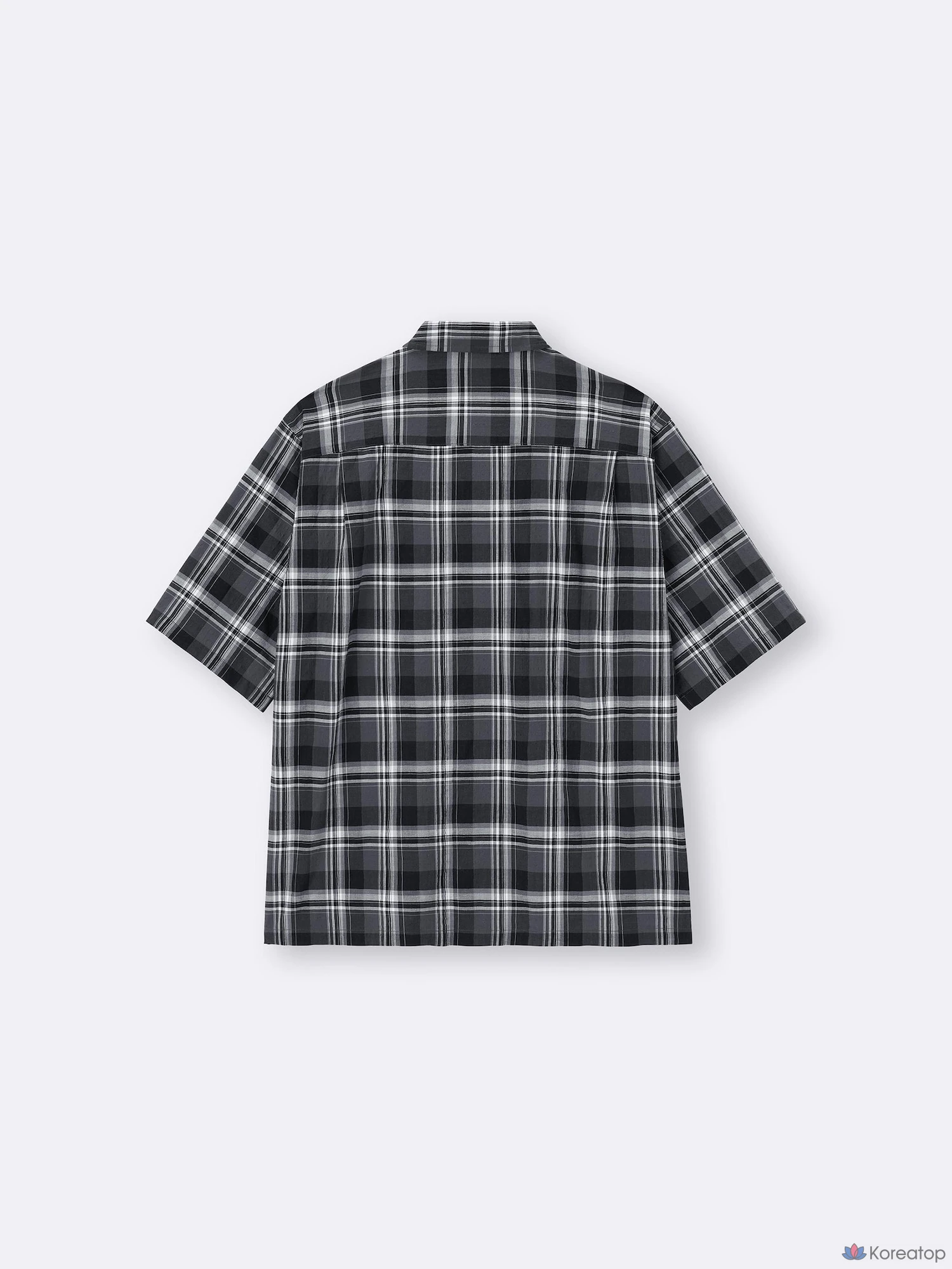 Рубашка Uniqlo Texture Pattern Short Sleeve Shirt