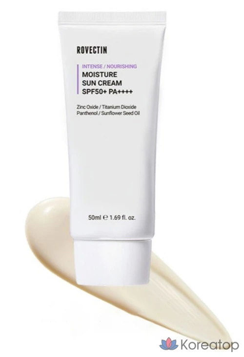 Солнцезащитный крем Rovectin Intense Moisture Sun Cream SPF 50+ PA++++, 50 мл, 1 шт.