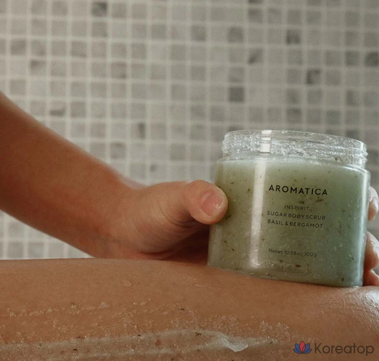 Скраб для тела Aromatica Inspirit Sugar Body Scrub Basil &amp; Bergamot, 300 г, 1 шт.