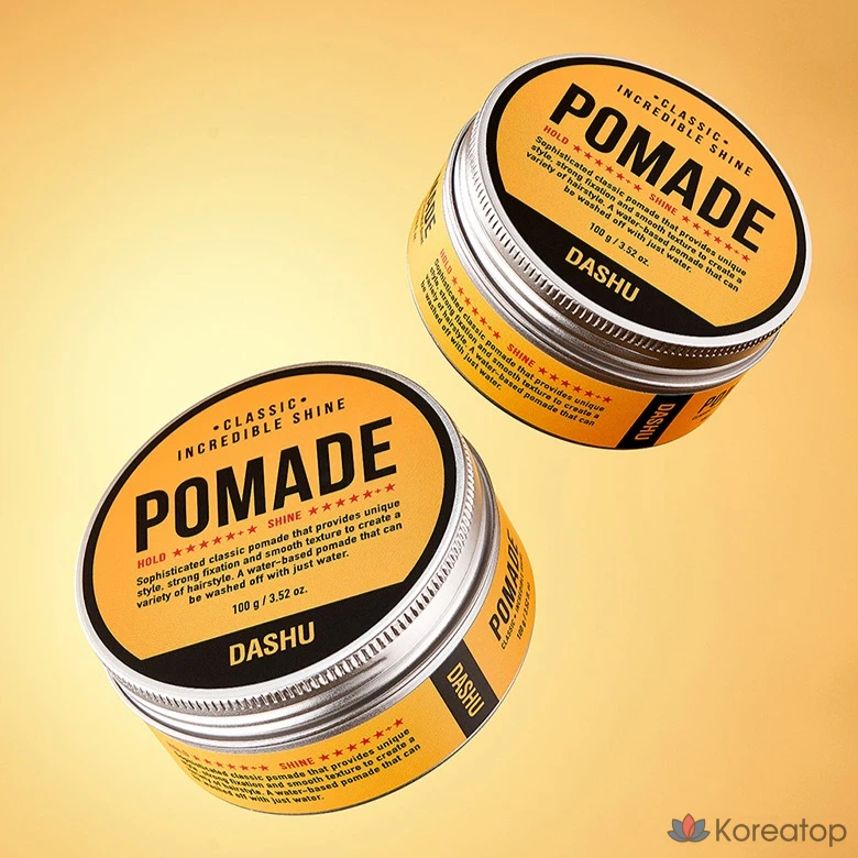 Помада для волос DASHU Classic Incredible Shine Pomade Hair Wax, 100 г, 1 шт.