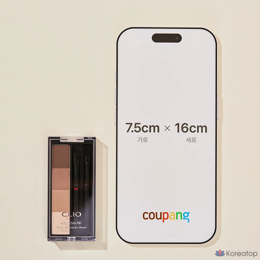 Карандаш для бровей Clio Kill Brow Shaping Powder Brow, оттенок 01 Natural Warm Brown, 1 шт.