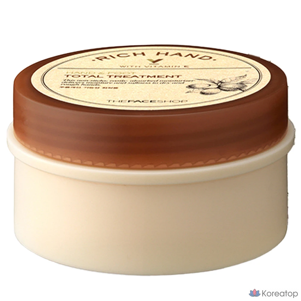 Крем для рук и ног The Face Shop Rich Hand V Hand &amp; Foot Total Treatment, 120 мл, 1 шт.