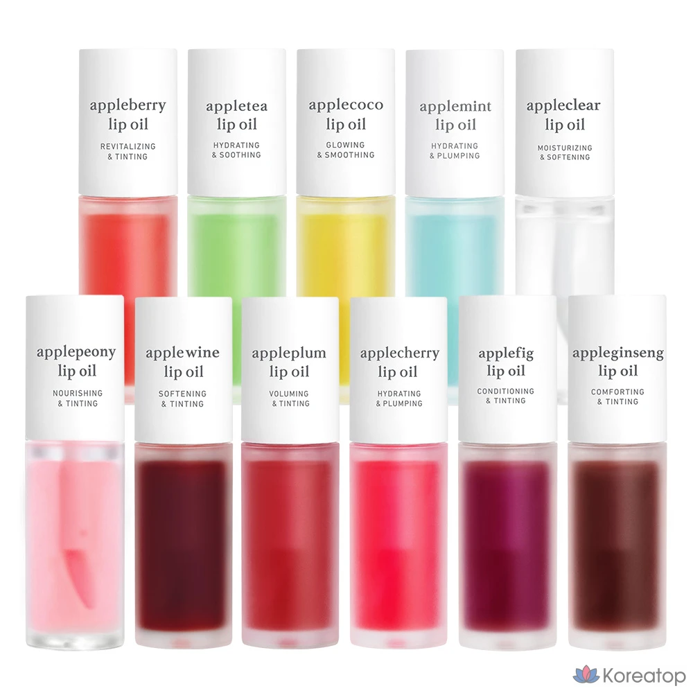 Бальзам для губ NOONI Apple Lip Oil, оттенок Apple Ginseng, 3.7 мл, 1 шт., фото 2