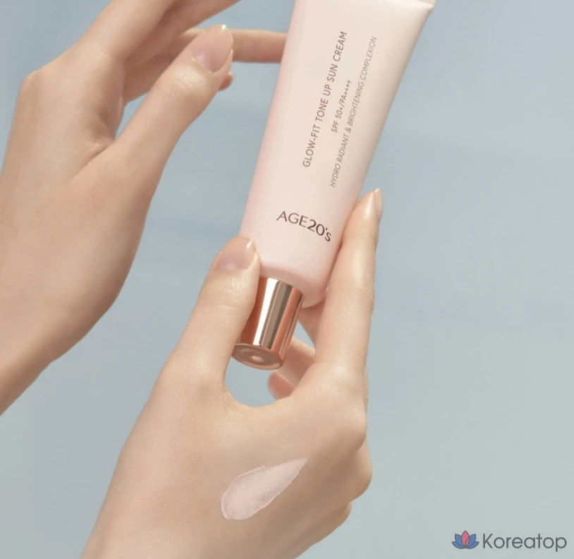 Солнцезащитный крем AGE 20S Glow Fit Tone Up Sun Cream SPF50+ PA++++, 50 мл, 1 шт.