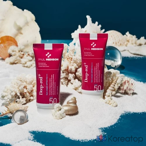 Солнцезащитный крем PAUL MEDISON Deep Red Sun Cream SPF50 PA+++, 60 мл, 1 шт.