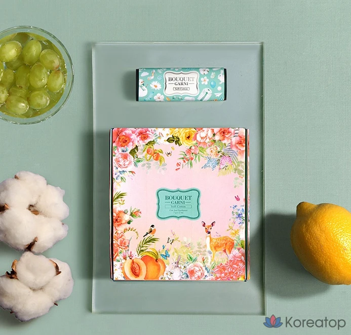 Автомобильный освежитель воздуха Bouquet garni для дефлекторов, оттенок Soft Cotton, 1 шт.